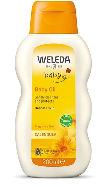 Calendula Baby Oil, Fragrance free