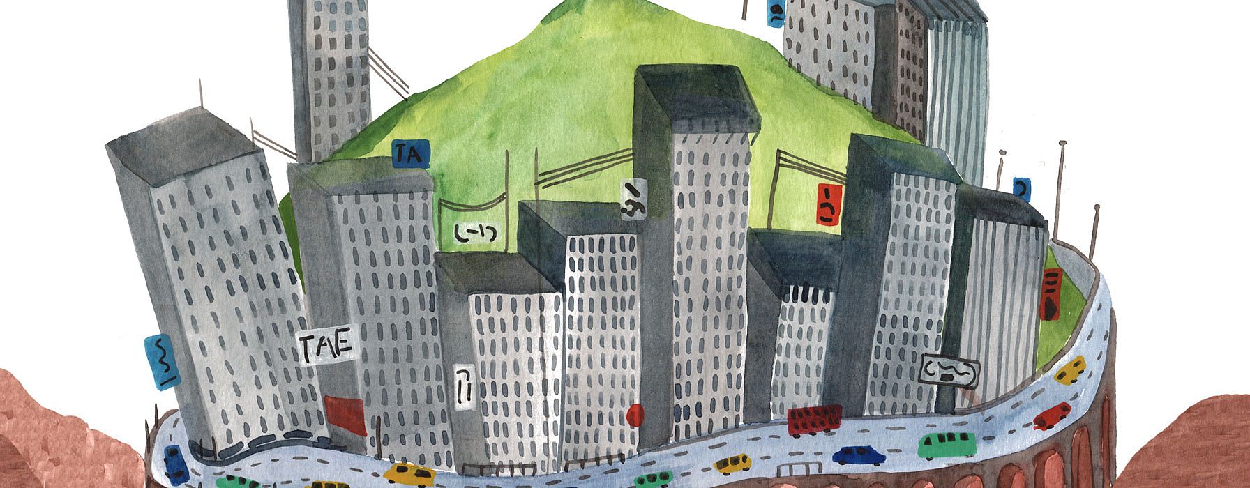 illustrated city