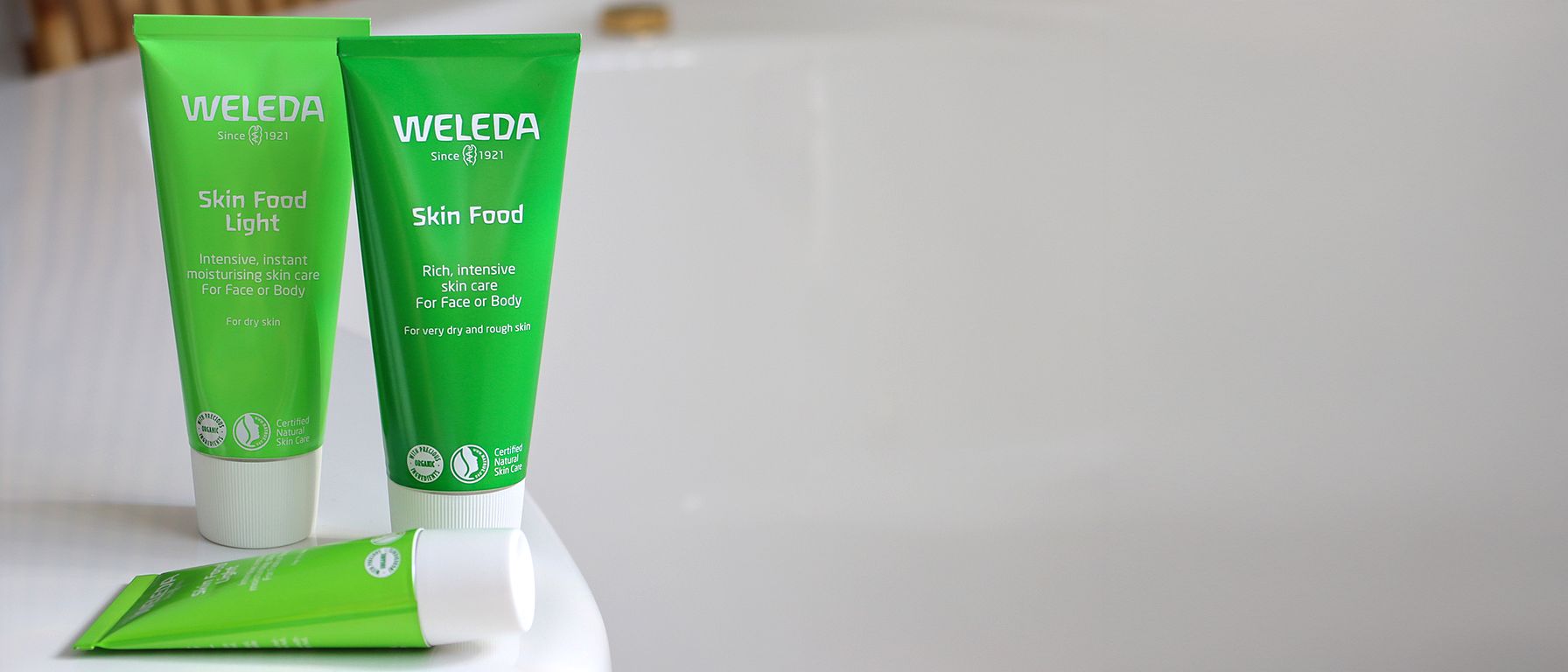 Skin Food Originl aand Light Aluminium tubes.