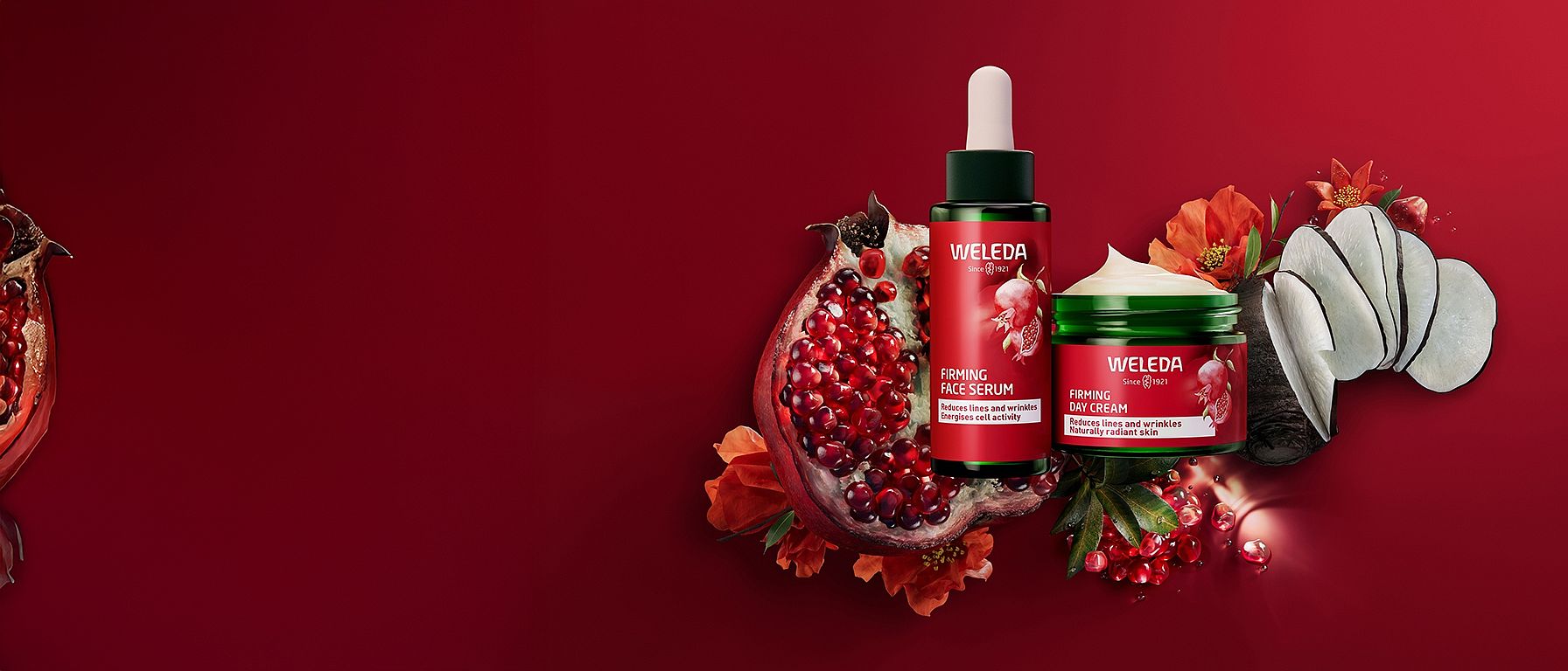 Firming Pomegranate Maca Peptides Serum and Night Cream