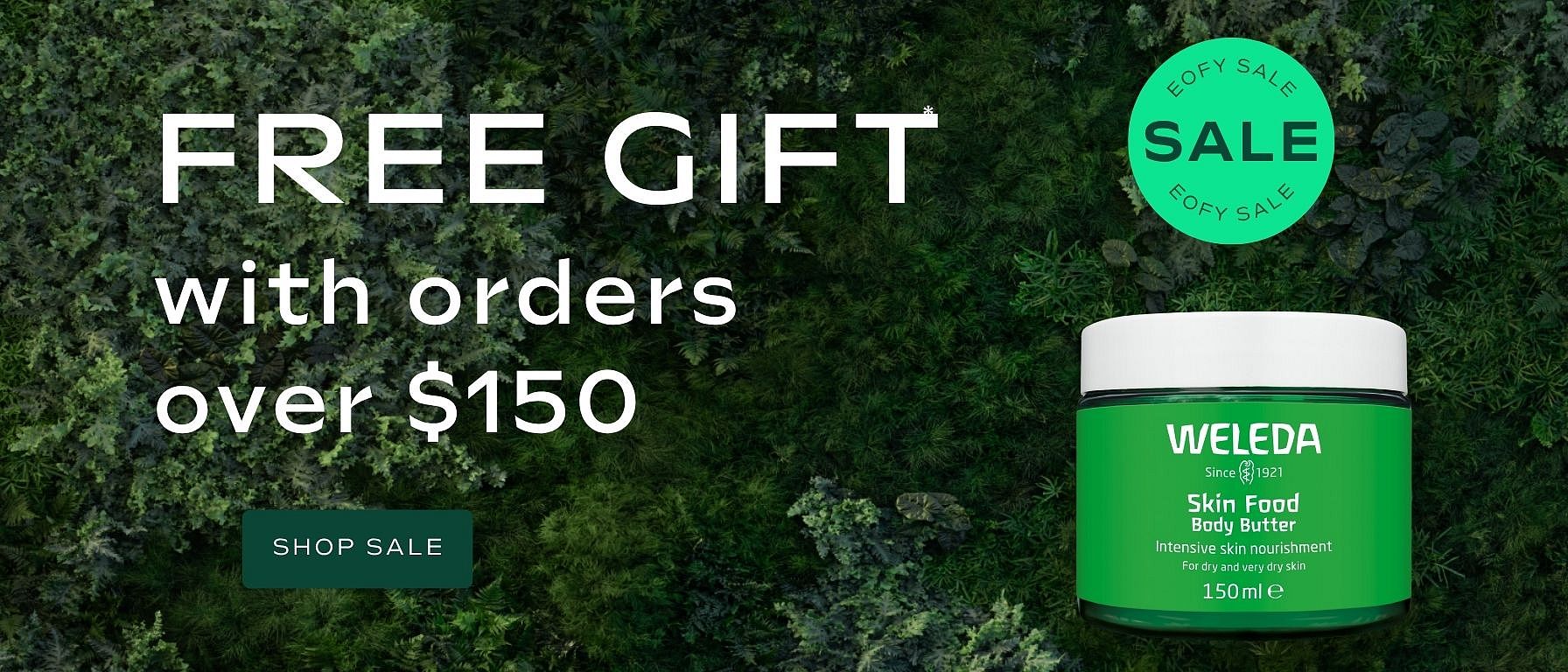 FREE Skin Food Body Butter when you spend over $150