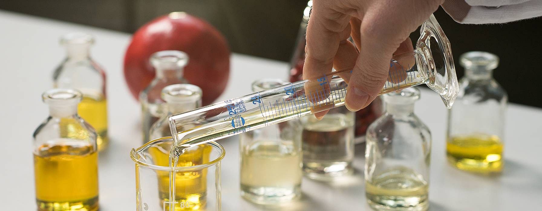 Oils on a table