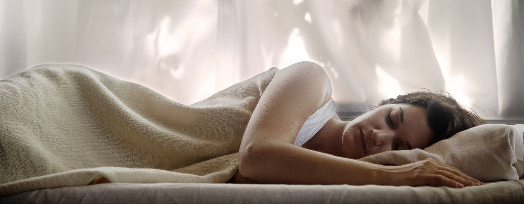 Woman sleeping.