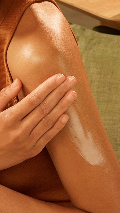 applied weleda product.