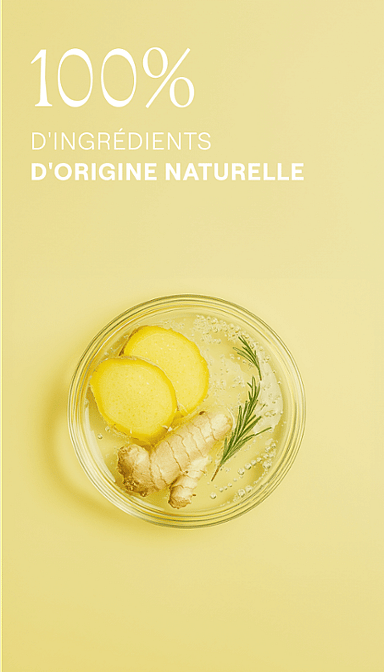 Gingembre. 100% d'ingrédients d'origine naturelle.