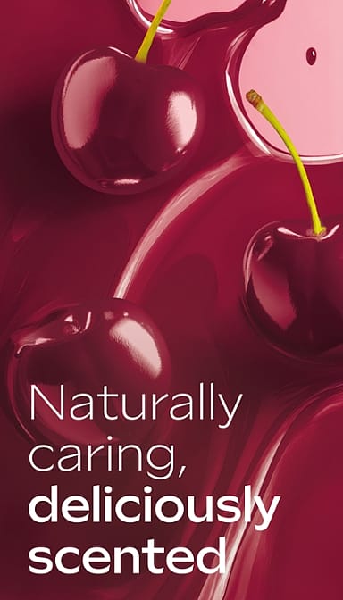 very cherry shower cream with cherries