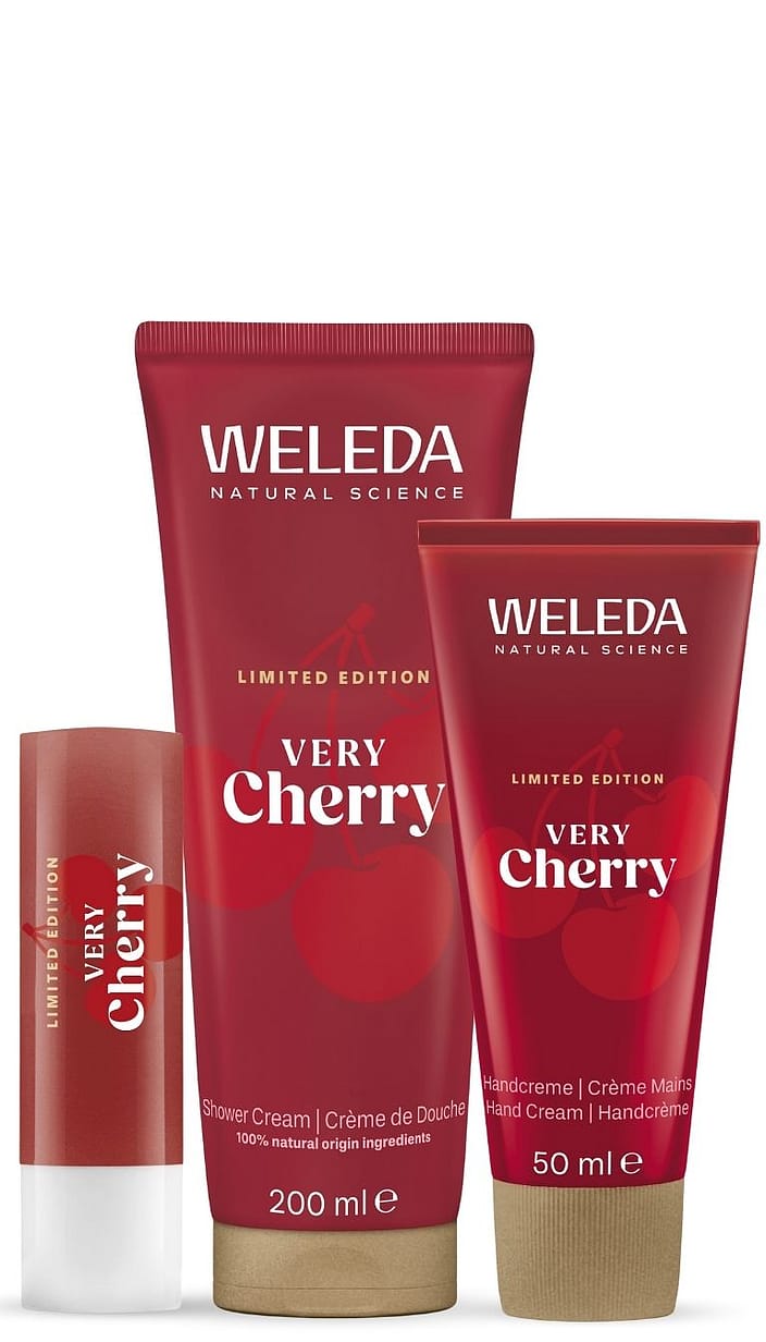 Very Cherry Gift Set components