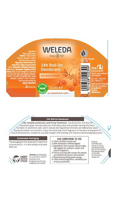 Sea Buckthorn 24h Roll-On Deodorant