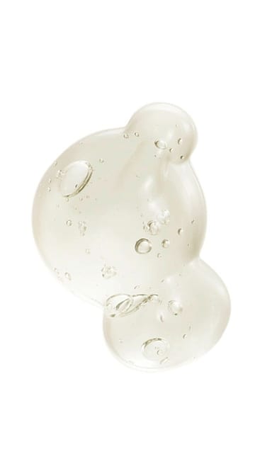 Men 2in1 Face Wash gel texture on a white background.