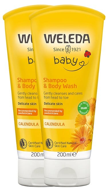 200ml Tube Calendula Shampoo and Bodywash Duo.