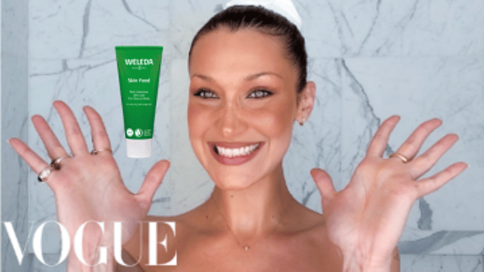 Bella Hadid uses Weleda Skin Food