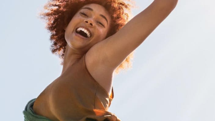 Woman smiling