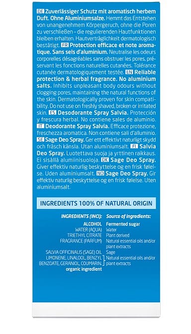 Herbal Fresh Deodorant Spray - Sage