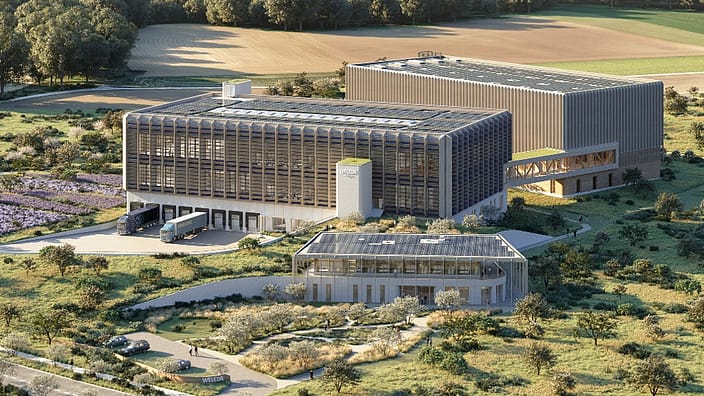 Weleda's logistic centre, Cradle Campus in Schwäbisch Gmünd, Germany.