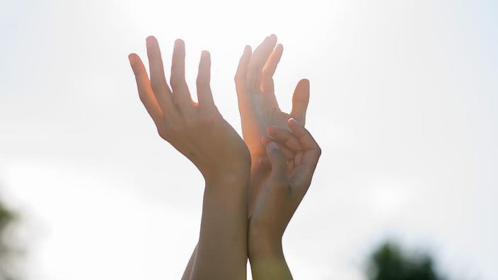 hands in the air