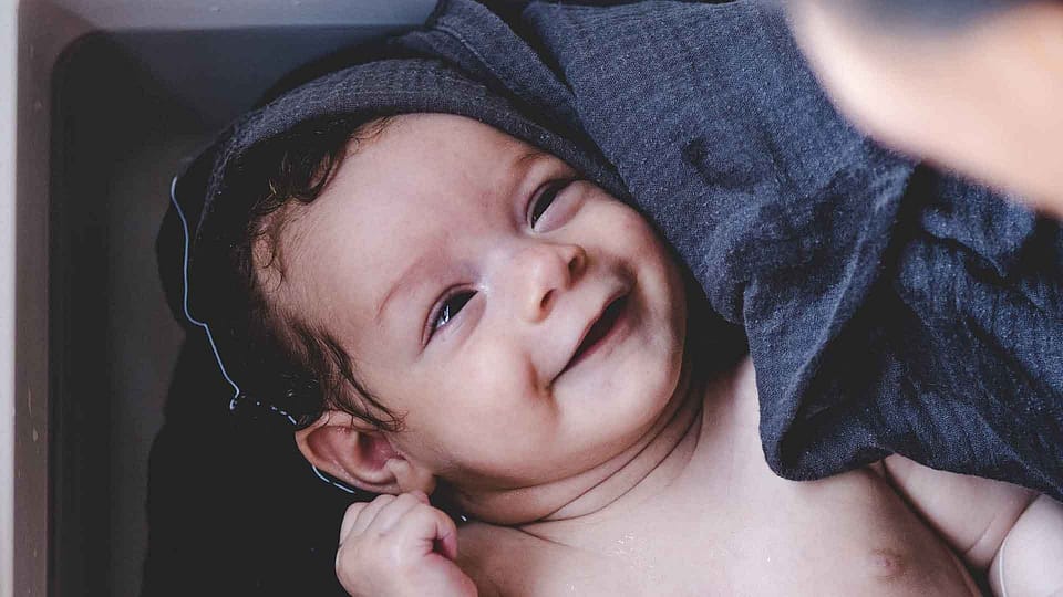 Baby in the bathtub