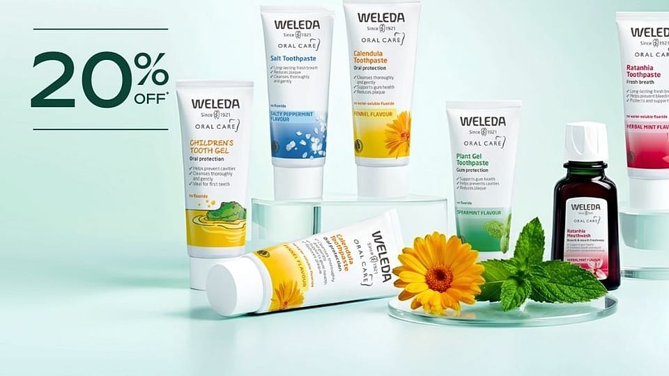 Weleda Toothpastes and Mouthwash 20% off
