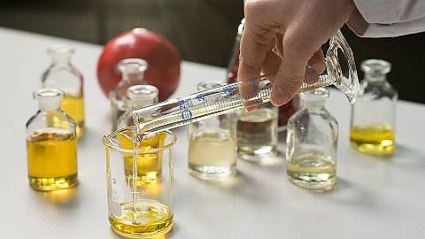 Oils on a table