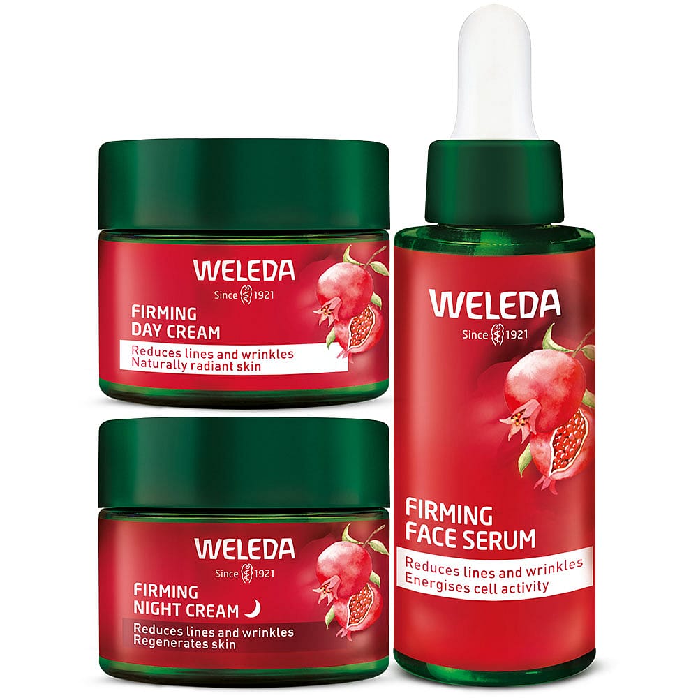 Firming Face Care Set with Pomegranate & Maca Peptides | Weleda