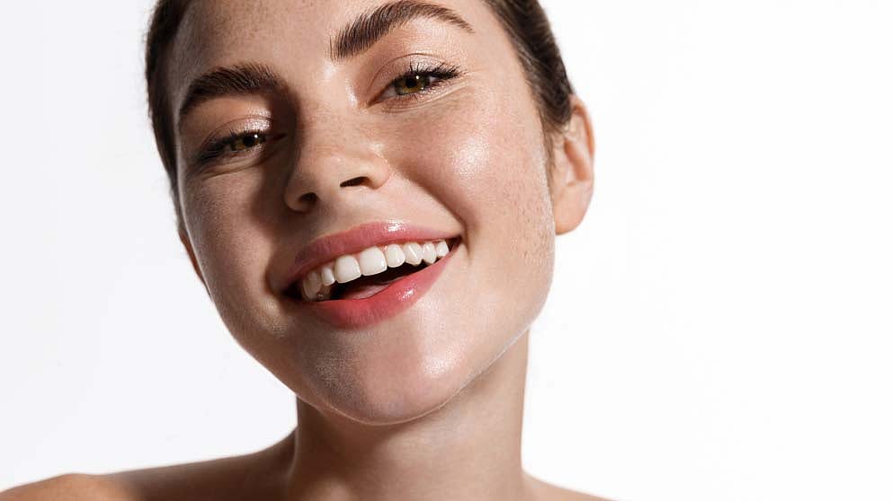 Woman smiling