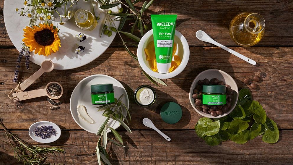 still life with skin food product
