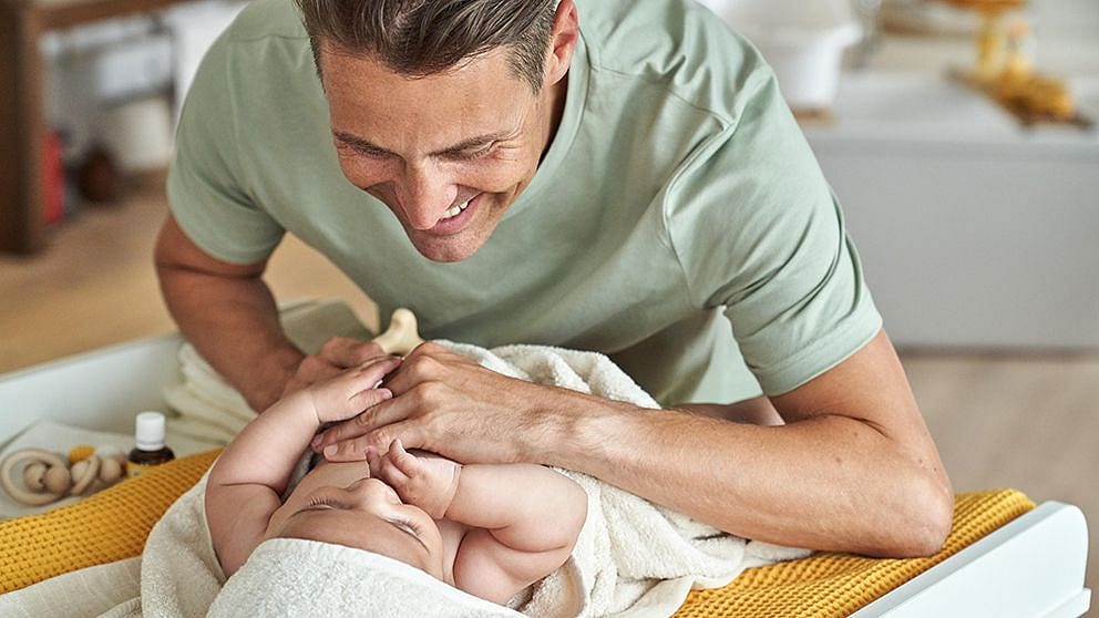 Father and baby